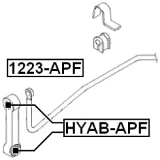Тяга стабилизатора FEBEST 1223-APF