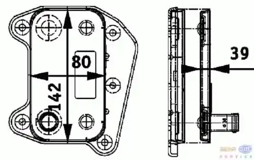 Масляный радиатор HELLA 8MO 376 726-321
