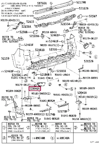  НАКЛАДКА БАМПЕРА 5872460020 TOYOTA / LEXUS