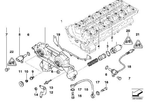 Резьбовая пробка с уплотн. кольцом ! \BMW 3' E46, 5' E39, E60, E61, 7' E38, E65, E66, X3 11 36 1 438 338