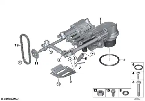 Болт с буртиком !M8x73 \BMW 5' E60, LCI, E61, 6' E63, E64, 7' E65, E66, E67, Phantom Cou 11 41 7 508 285