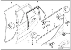 Ручка двери BMW 51 34 7 004 695