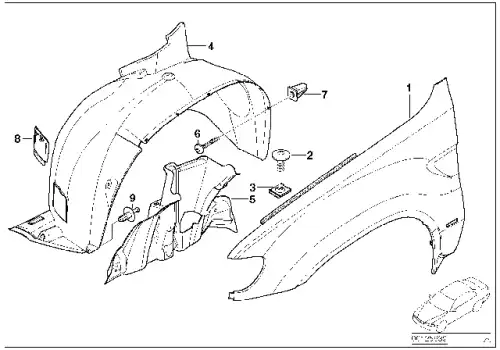 Подкрылок BMW 51 71 8 402 443