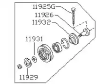 Nissan ролик 1192586G00