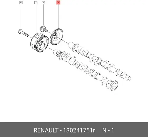  шестерня 130241751R RENAULT