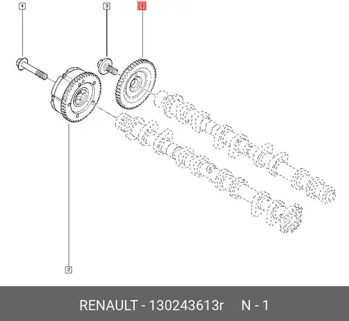  ДЕТАЛЬ 130243613R RENAULT