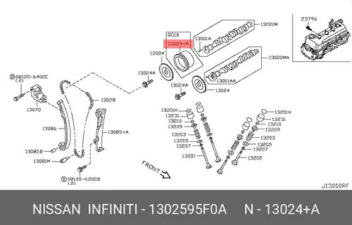 Nissan шестерня 1302595F0A