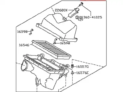 Фильтр воздушный NISSAN 165001AA0A