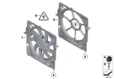 Кожух вентилятора с вентилятором !600W \BMW X5 E70 17 42 8 618 240