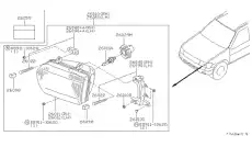 Фара NISSAN 260102W625
