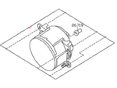 Фара противотуманная NISSAN 2615589905