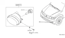 Фара противотуманная NISSAN 26155EA500