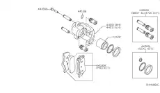 Nissan суппорт 440117S000RE