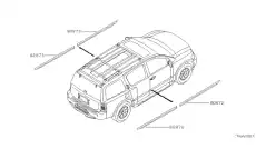 МОЛДИНГ 828707S680 NISSAN