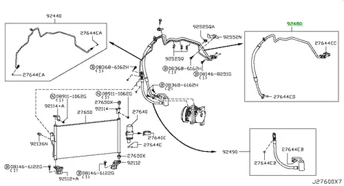 HOSE-FLEXIBLE 9248095F0C NISSAN