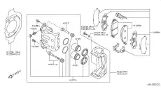 Тормозные колодки дисковые NISSAN D1060JL00B