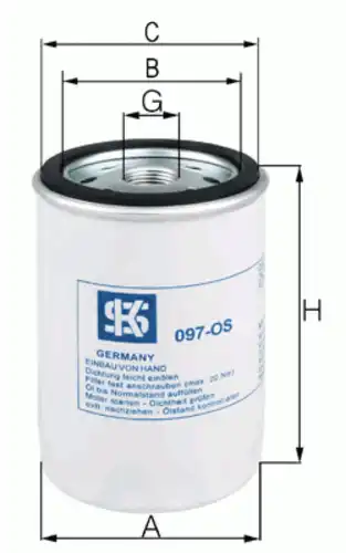 Фильтр масляный KS 50 013 167