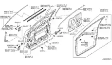 Nissan дверь Z51 FL H010A1AAMA