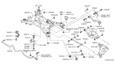 Рычаг подвески INFINITI 55110JK000