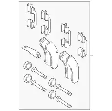 Тормозные колодки дисковые MB 008 420 50 20