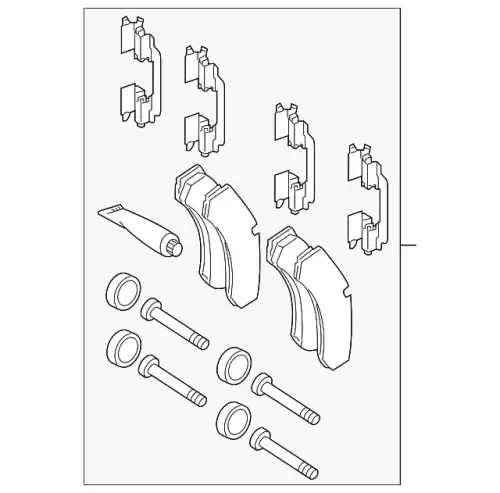 Тормозные колодки дисковые MB 008 420 50 20