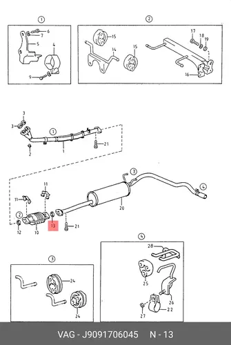 кольцо уплотнительное Maz J9091706045 VAG
