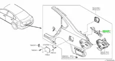 Подкрылок NISSAN 78114-9Y000