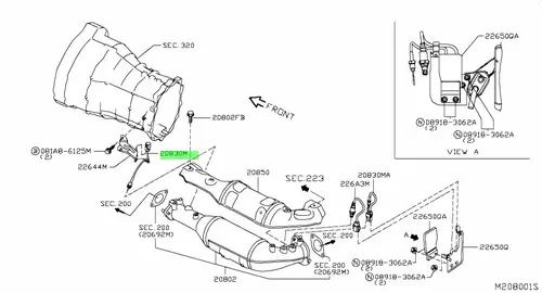 Датчик температуры автомобильный NISSAN 22630-EC01A