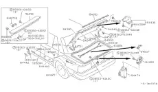 ДЕРЖАТЕЛЬ ТРОСА КАПОТА - 0155200661 NISSAN