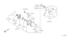 КОЛЬЦО УПЛОТНИТЕЛЬНОЕ 31526-31X13 NISSAN
