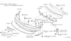 КРОНШТЕЙН БАМПЕРА 62220-2Y001 NISSAN