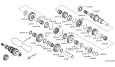 ПОДШИПНИК ВАЛА КПП 32275-8H510 NISSAN