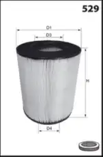 Фильтр воздушный MECAFILTER FA3572