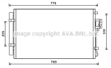 Радиатор кондиционера (конденсатор) AVA HY5311D