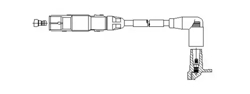 Провод зажигания 190E86 BREMI