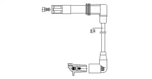 компл. высоковольт. проводов Ford 1A12/26 BREMI