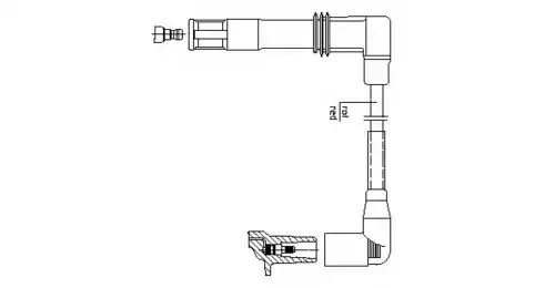 Провод зажигания 1A12E43 BREMI