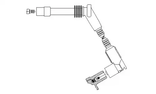 компл. высоковольт. проводов Opel 379S44 BREMI