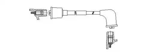 Провод зажигания 396E22 BREMI