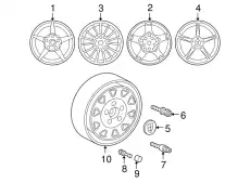 Декоративная крышка диска 95836130302 PORSCHE