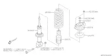 ПРУЖИНА ПОДВЕСКИ SUBARU 20380XA05A