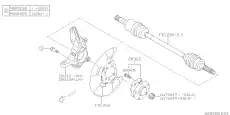 Кулак поворотный SUBARU 28313AG020
