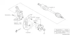 Кулак поворотный SUBARU 28313XA01A
