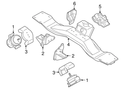 Подушка крепления двигателя MITSUBISHI MR510127