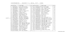 КОМПЛЕКТ ПРОКЛАДОК ДВС 2,5 07- 10105AB160 SUBARU