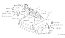  ПЕТЛЯ БАГАЖНИКА NISSAN 654002S40A