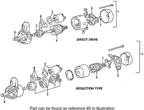 Щеткодержатель стартера MD607926 MITSUBISHI