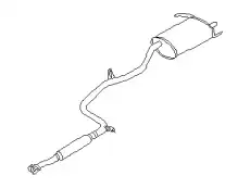 MUFFLER ASSY-EX 201007S600 NISSAN