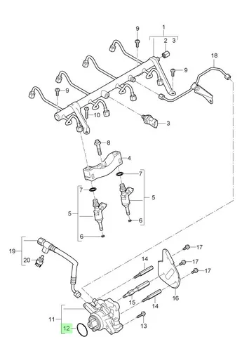 Кольцо уплотнительное автомобильное PORSCHE 94811061500