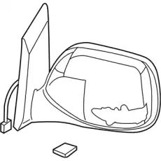 Зеркало левое 91029XA11A SUBARU